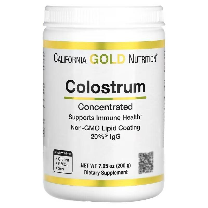 Молозиво в порошке, концентрат 200 г, Colostrum, California Gold Nutrition (США)  #1