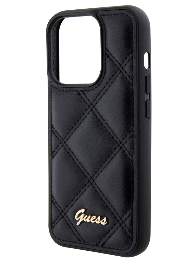 Чехол Guess PU Quilted на Apple iPhone 15 Pro Max / для Айфон 15 Про Макс из экокожи, стеганый, с защитой #1