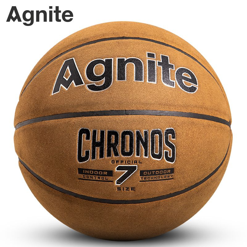 Мяч баскетбольный Agnite Imitation Leather Basketball (Chronos) №7 #1