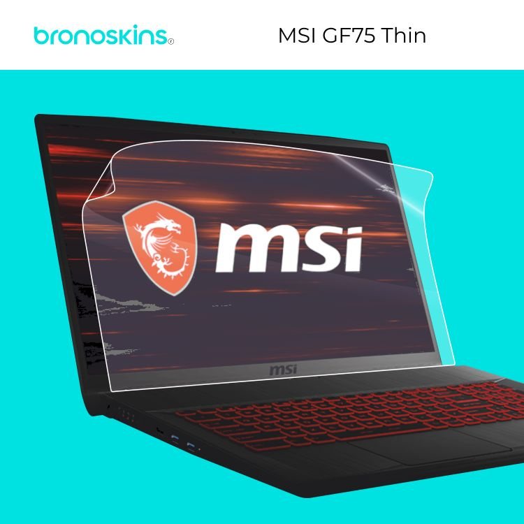 Глянцевая, Защитная бронированная пленка на экран MSI GF75 Thin  #1