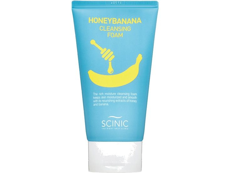 Очищающая питающая пенка для лица с мёдом и бананом SCINIC Honey Banana Cleansing Foam  #1