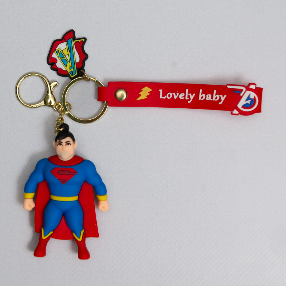 Брелок "Супергерои DC", Superman, на ключи/рюкзак/сумку #1