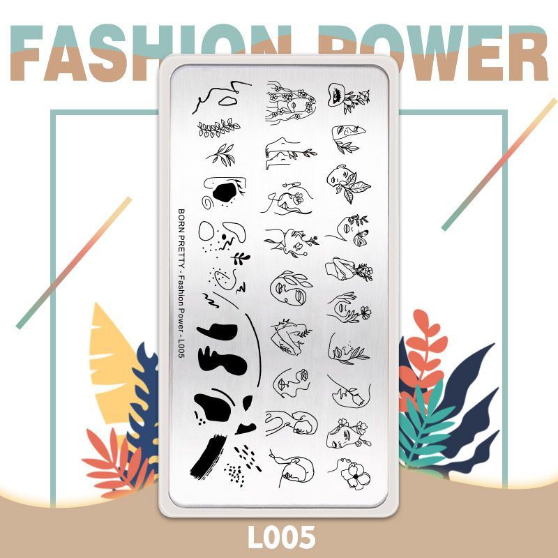 Пластина для стемпинга Born Pretty Fasion Power L005 #1