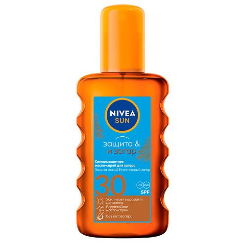 NIVEA SUN Солнцезащитное масло-спрей для загара "Защита и загар" SPF 30, 200 мл  #1