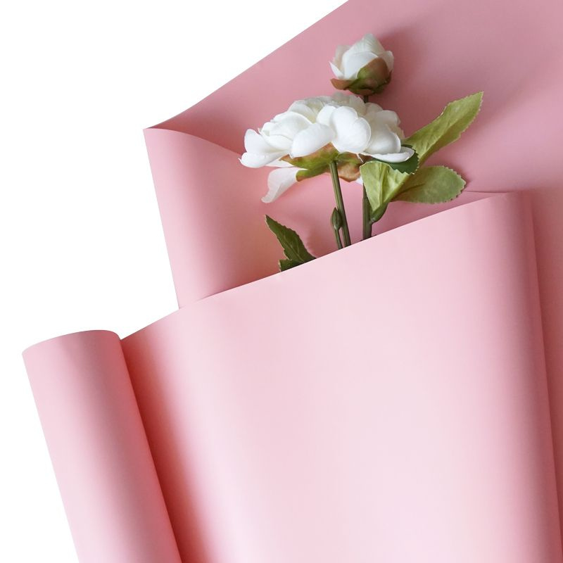 Пленка для цветов матовая, Розовый фламинго / рулон 9*0,5 м  #1