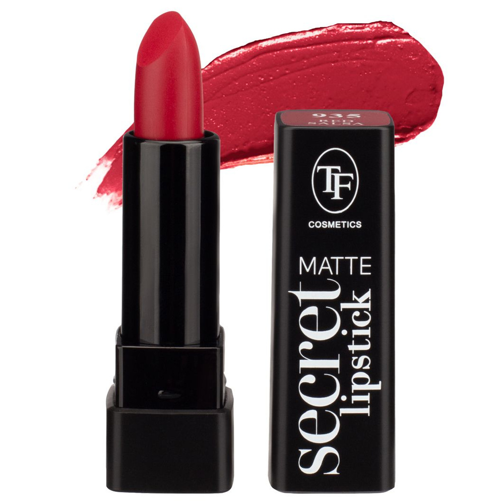 TF cosmetics Матовая Помада для губ Matte Secret, тон 935 Red salsa/Красная сальса  #1
