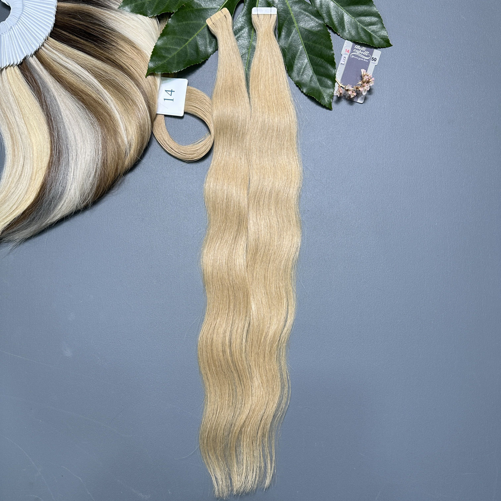 Волосы славянские люкс на ленте 2,8см 14 50-55см (20 лент) #1