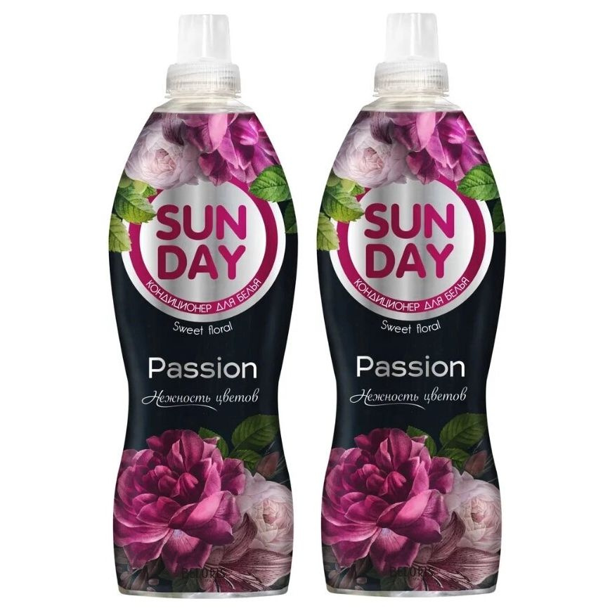 Кондиционер для стирки SUNDAY Sweet Floral Passion 1л/комплект 2шт. #1