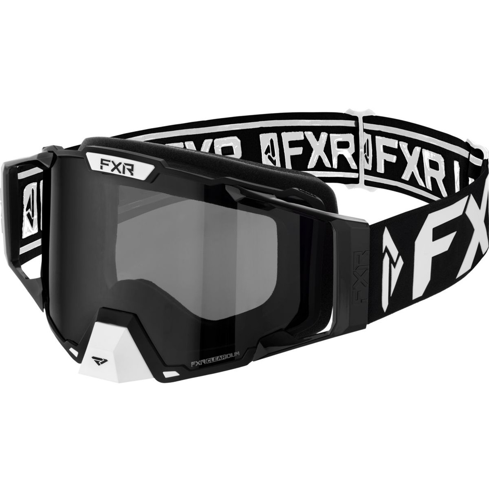 Зимние очки маска для снегохода и мотоцикла FXR Pilot без подогрева, Black/White  #1