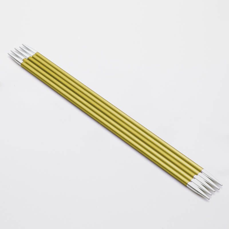 Спицы для вязания носочные Zing KnitPro 3,5 мм 15 см, 5 шт. хризолитовый (47007)  #1