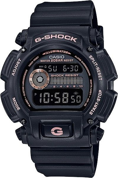 Японские кварцевые часы Casio G-Shock DW-9052GBX-1A4 на пластиковом браслете, с водозащитой 20 Бар и #1