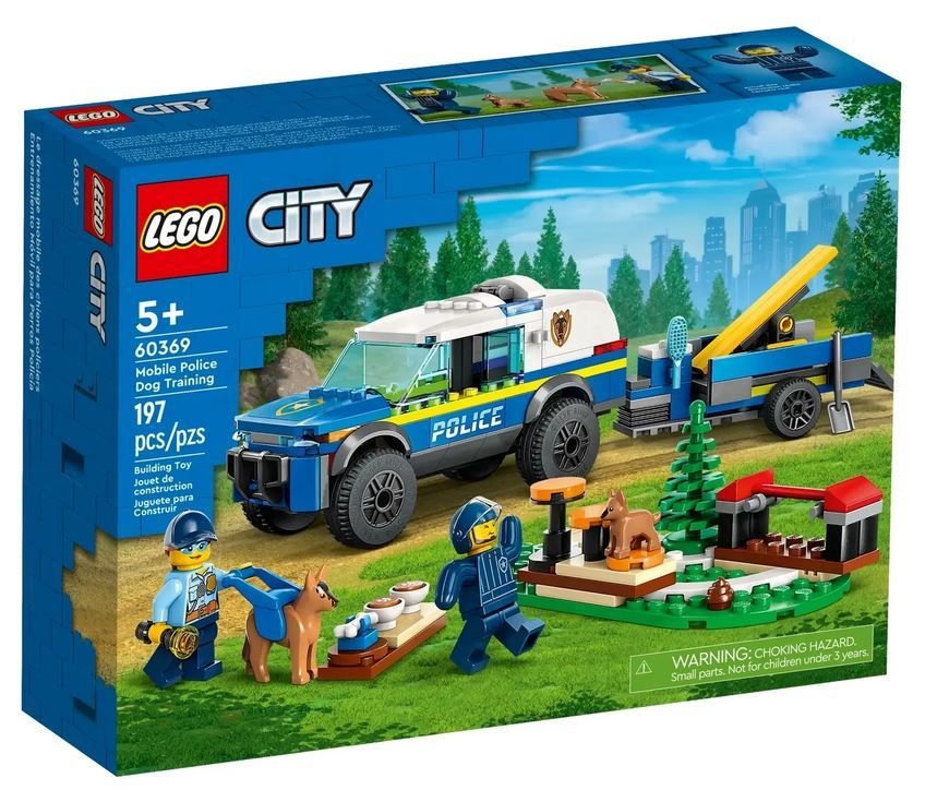 Конструктор LEGO City Police Дрессировка собак мобильной полиции, 197 деталей, 5+, 60369  #1