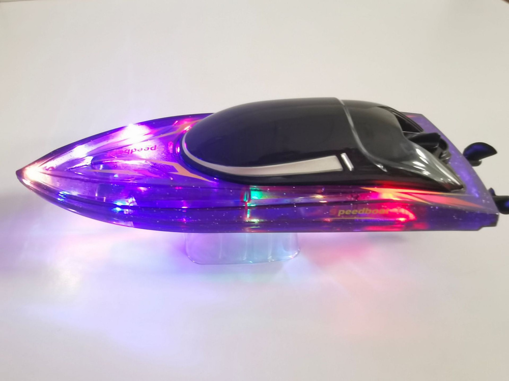 2.4G, лодка с дистанционным управлением, скоростной катер, красочный ...