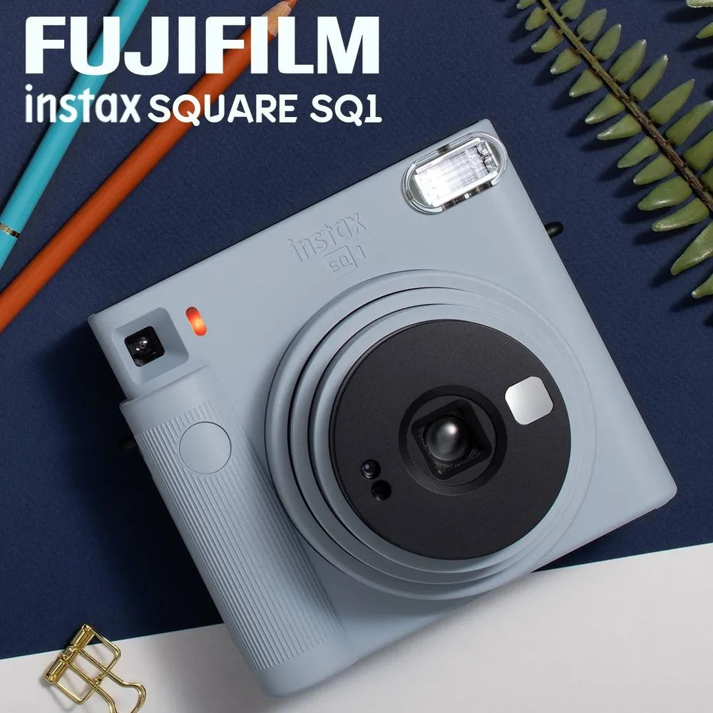 Фотоаппарат моментальной печати Fujifilm Instax SQUARE SQ1, голубой  #1