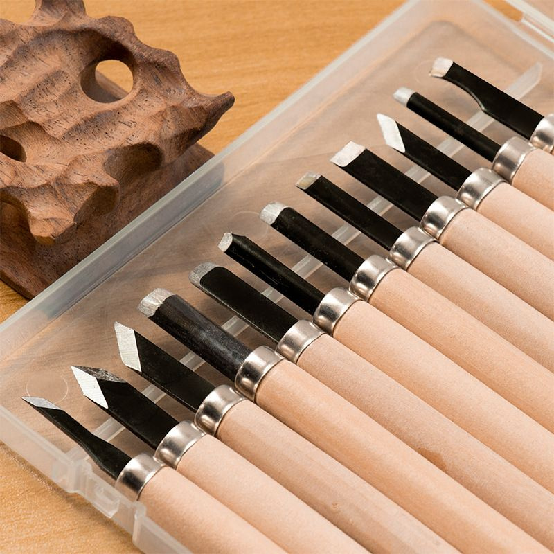 Набор ножей (резцов) для вырезки из дерева, комплект 12 штук купить по ...