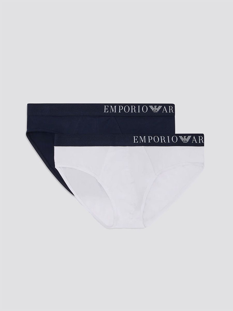 Комплект трусов брифы Emporio Armani Soft Touch Bamboo Viscose, 2 шт #1