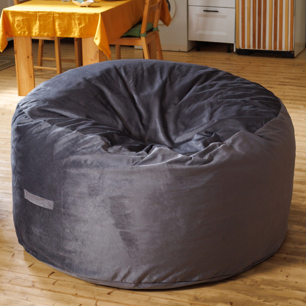 Bubble Bag Чехол для бескаркасной мебели Пуфик, Велюр натуральный, Размер XL  #1