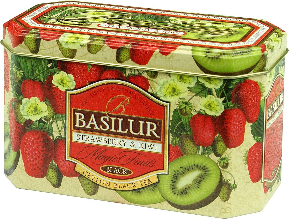 Чай черный Basilur Strawberry & Kiwi листовой 20пак #1