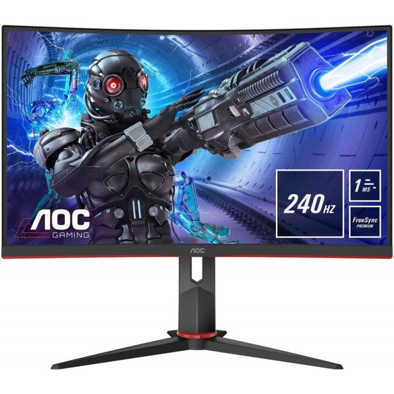 AOC 31.5" Монитор C32G2ZE/BK, черный #1