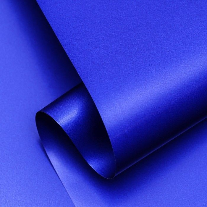 Пленка КНР матовая, базовые цвета, синяя, 57 см х 10м #1