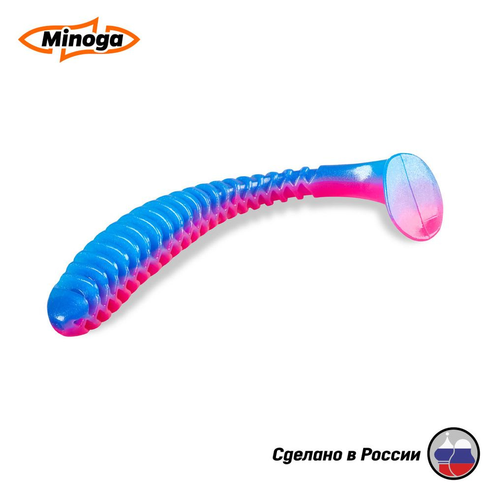 Силиконовая приманка Minoga Action 4" (6шт) 100мм, цвет 114 #1