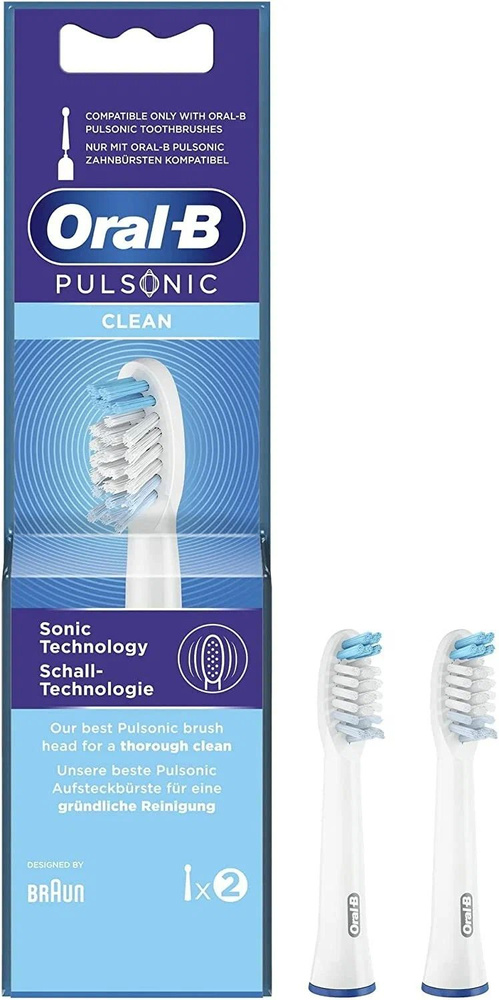 Насадка для зубной щетки Braun Oral-B Pulsonic Clean (2шт) Белый #1