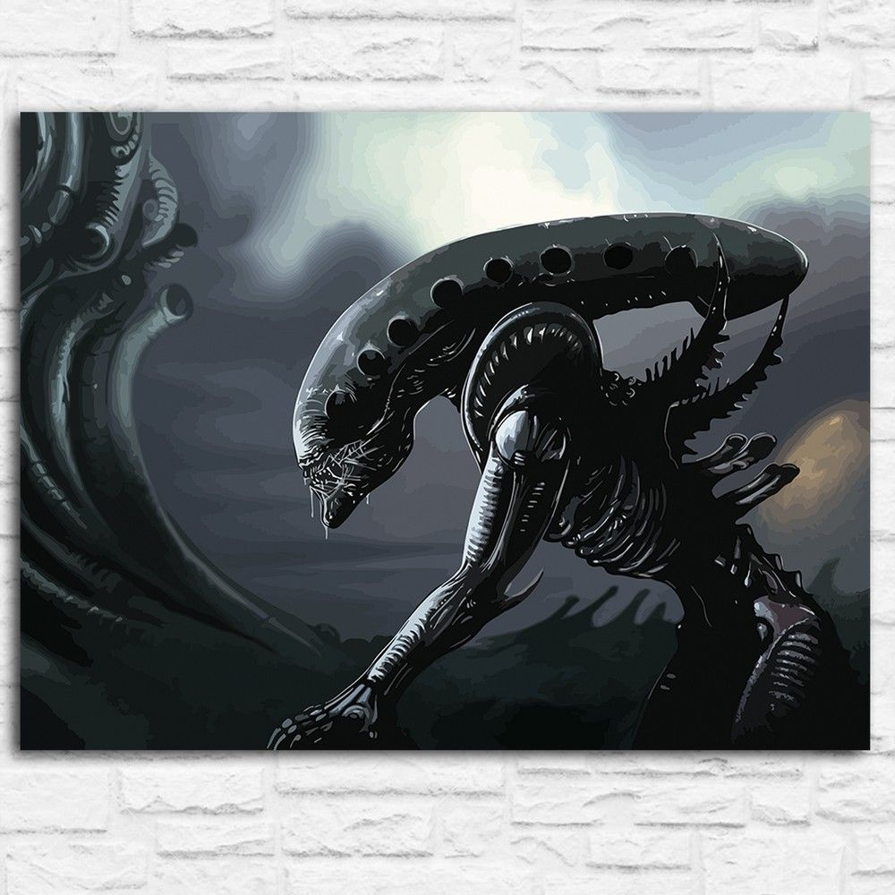 Картина по номерам на холсте фильм Чужой (Alien, Ридли Скотт) - 14391 Г 30x40  #1