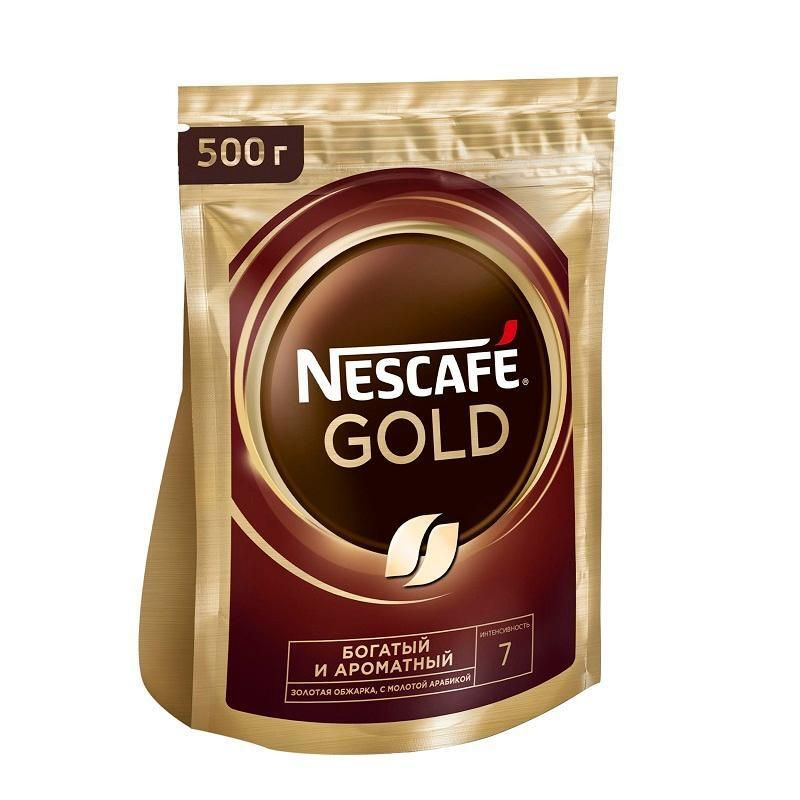 Кофе растворимый Nescafe GOLD 500 г (вакуумный пакет) #1