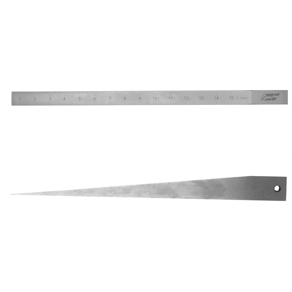 Щуп Клиновой (1-15 мм) для измерения зазоров АЛЬФА-НДТ (С калибровкой)  #1