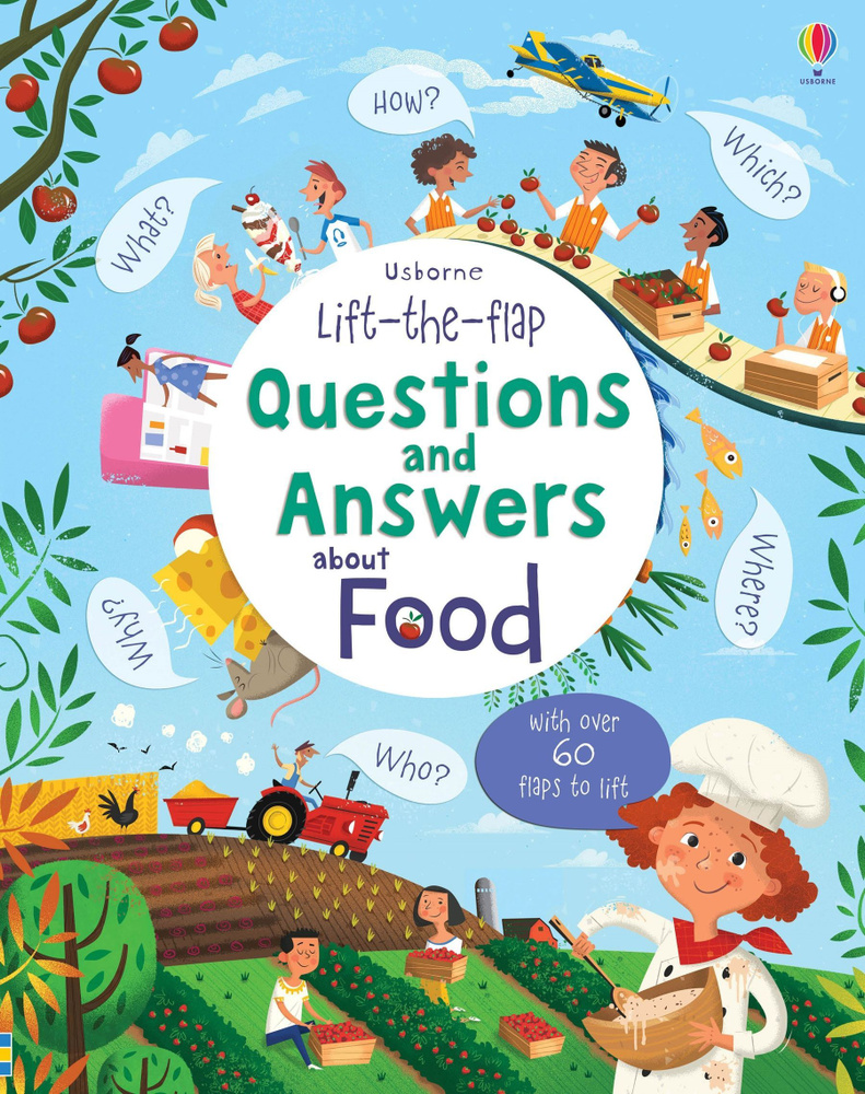 Lift-the-flap Questions and Answers about Food / Книга на Английском | Daynes Katie #1