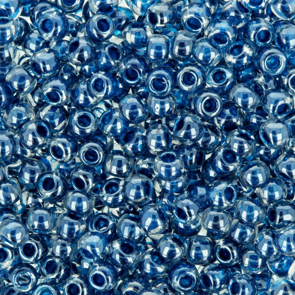Бисер Япония TOHO круглый, размер 11/0, No0347 синий/внутреннее окрашивание, 2.2 мм, 5г.  #1