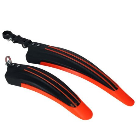 Крылья комплект для велосипеда, цвет : черный, оранжевый  #1