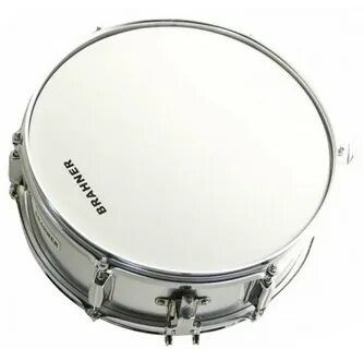 BRAHNER MSD-1405/WH - Малый Маршевый барабан с ремнём + палочки, цвет белый  #1