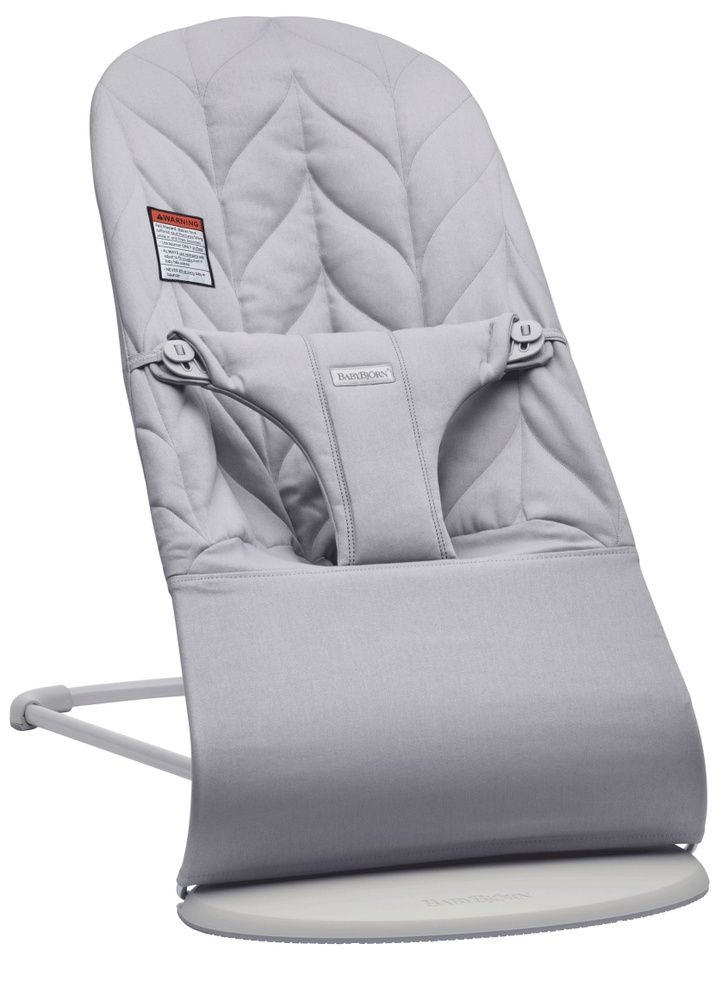 Детский шезлонг BabyBjorn Bliss Cotton Light Gray Petal Quilt 0061.24 #1