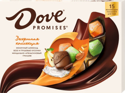 Конфеты шоколадные в коробке Dove Promises Десертная коллекция, миндаль, апельсин, 118 г Хиты продаж
