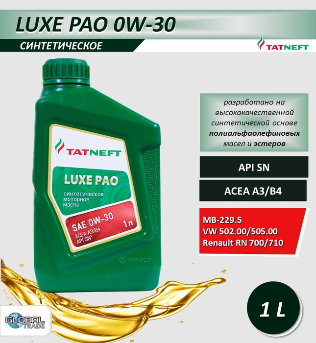 Tatneft Luxe Pao 5w 30 Купить