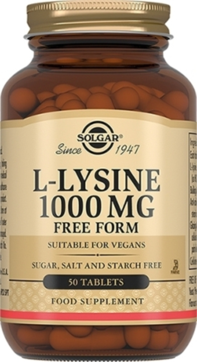 Solgar, L-Lysine "L-Лизин", 1000 мг, 50 таблеток #1