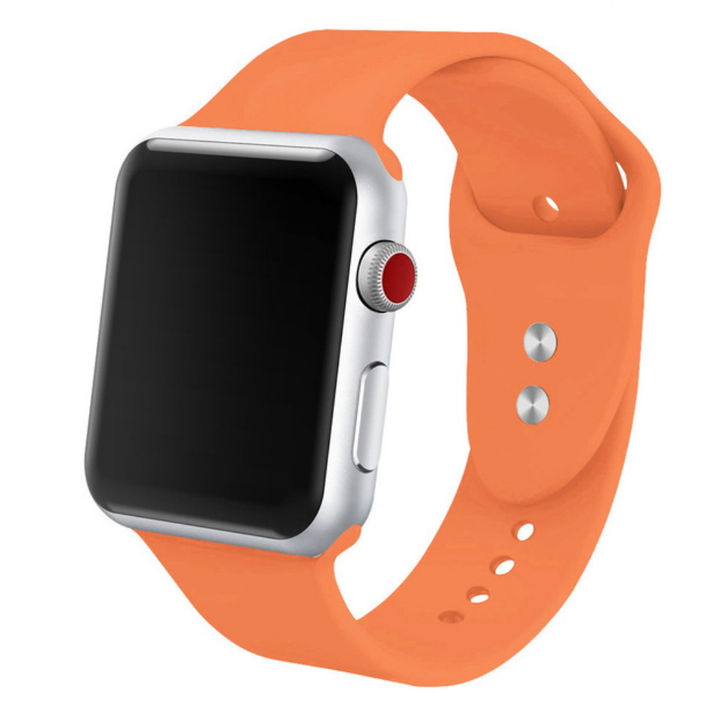 Ремешок силиконовый для Apple Watch Sport 38/40 №56 Orange #1