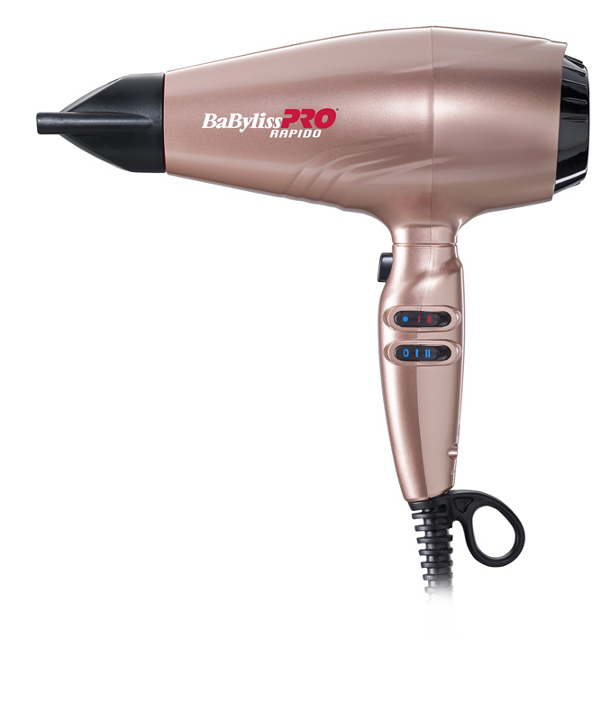 Фен для волос Babyliss Pro Rapido BAB7000IRGE 2200W (3 насадки, глушитель, диффузор)  #1