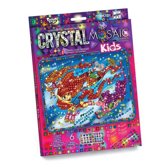 Алмазная мозаика Danko Toys Crystal Mosaic Kids Пони (CRMk-01-03) #1