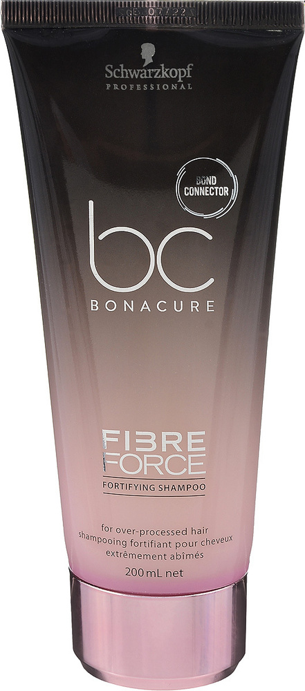 Schwarzkopf Professional Bonacure Укрепляющий шампунь Fibre Force, 200 мл / Профессиональное средство #1