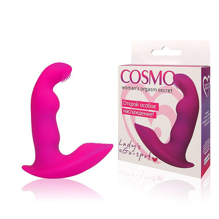 Bior toys Вибратор Розовый силиконовый вибромассажер Cosmo - 9 см., 9.0 см  #1