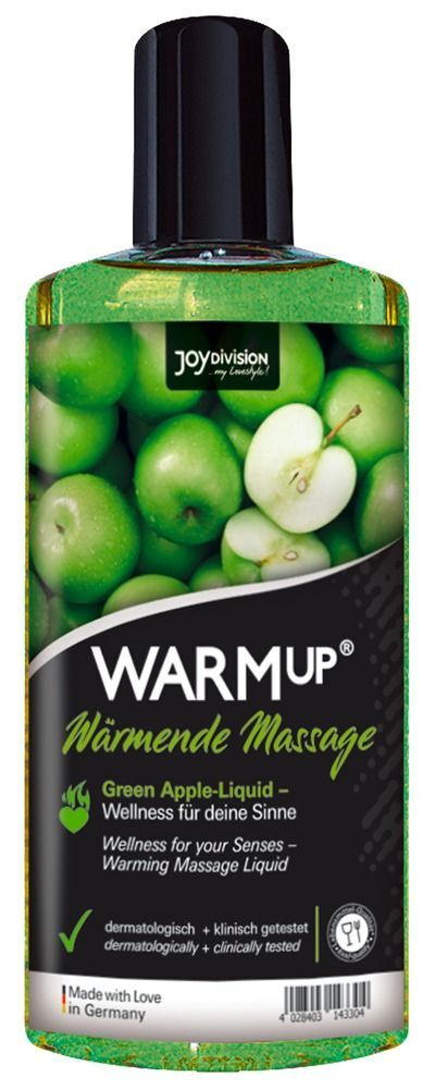 Массажное масло WARMup Green Apple с ароматом яблока - 150 мл. #1