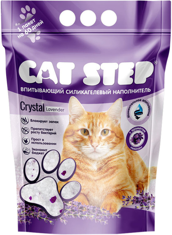 Cat Step Наполнитель Силикагелевый Впитывающий 3340г. #1