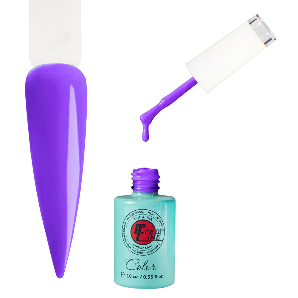 CreaLine Гель-лак UV серии "Бирюза" № GLB-093 Сливово- фиолетовый  #1