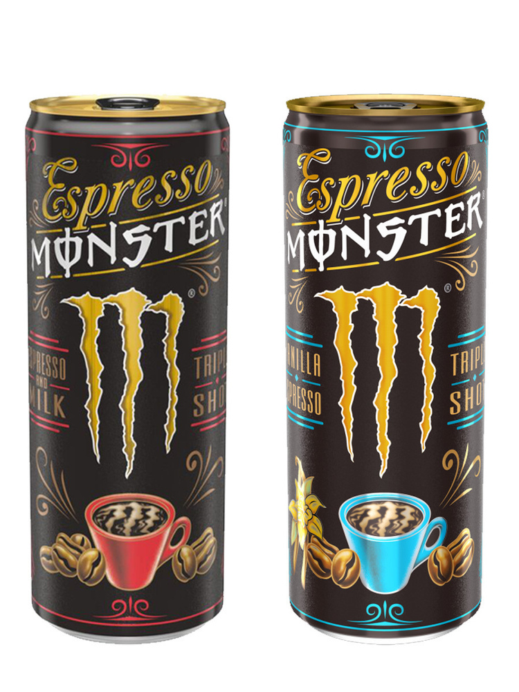 Энергетический напиток Monster Espresso 250мл. и Monster Vanilla 250мл. #1