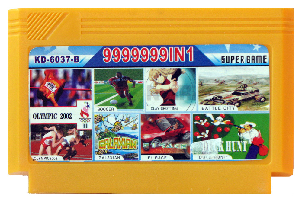 Картридж Игра 8bit (999 in 1) Super Mario&Olimpic Games&Fifa Soccer&Duck Hunt&Galaxian #1