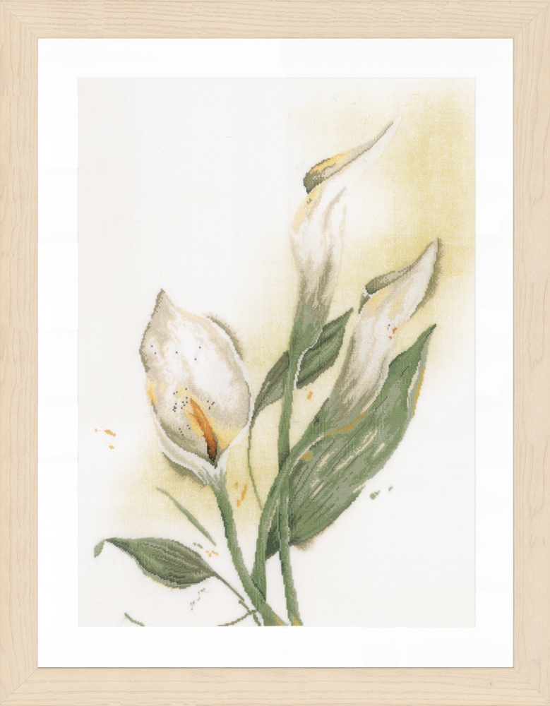 PN-0008015 Набор для вышивки крестом LanArte Calla lily flower "Каллы" #1