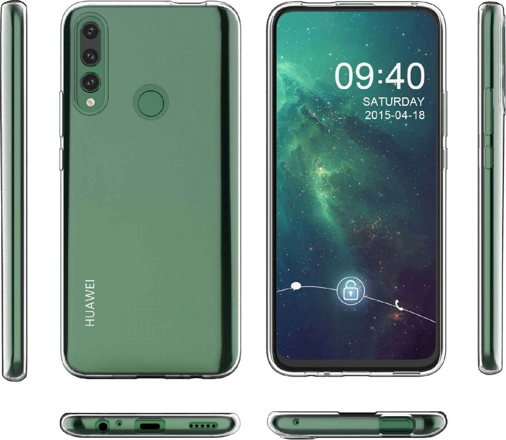 Чехол для Huawei P smart Z / Y9 Prime (2019) & Honor 9X / 9X Premium прозрачный #1