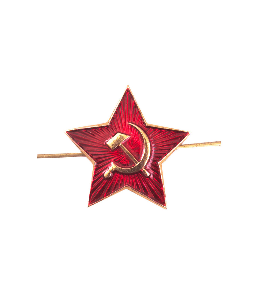 Кокарда звезда на головной убор советской армии #1